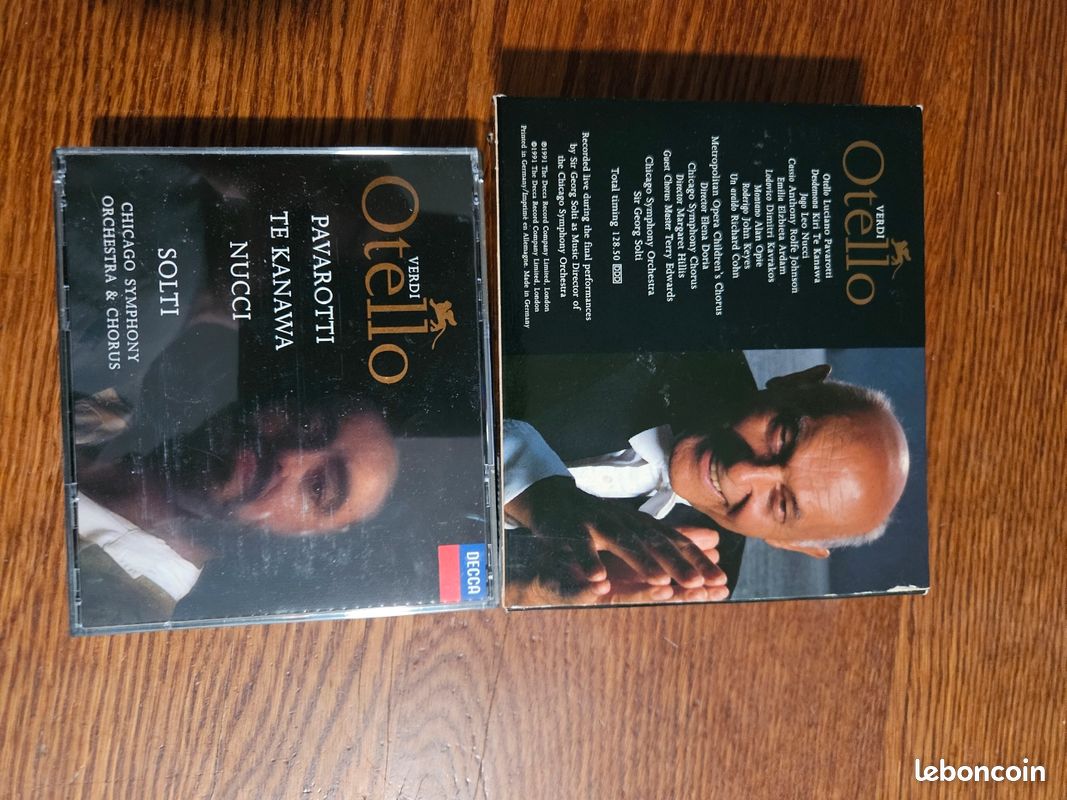 OTELLO opera Verdi 2cd avec Pavarotti et Solti (image 2)