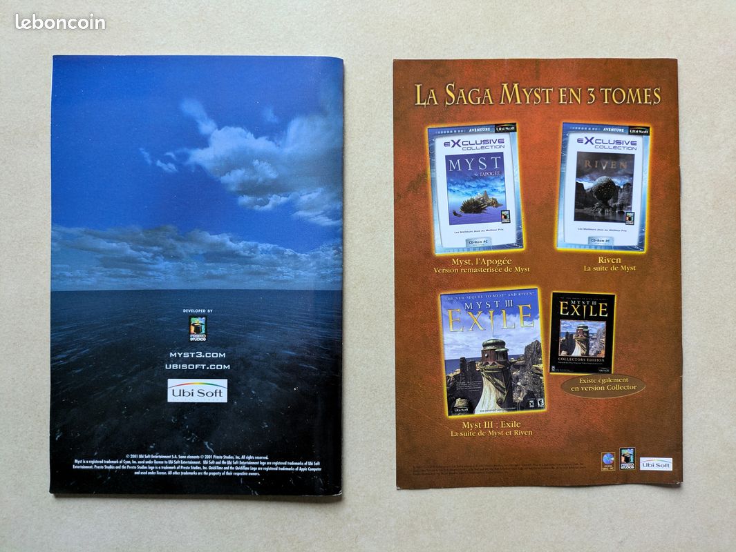 Jeu PC CD Myst III : Exile big box complet VF Très bon état (image 11)
