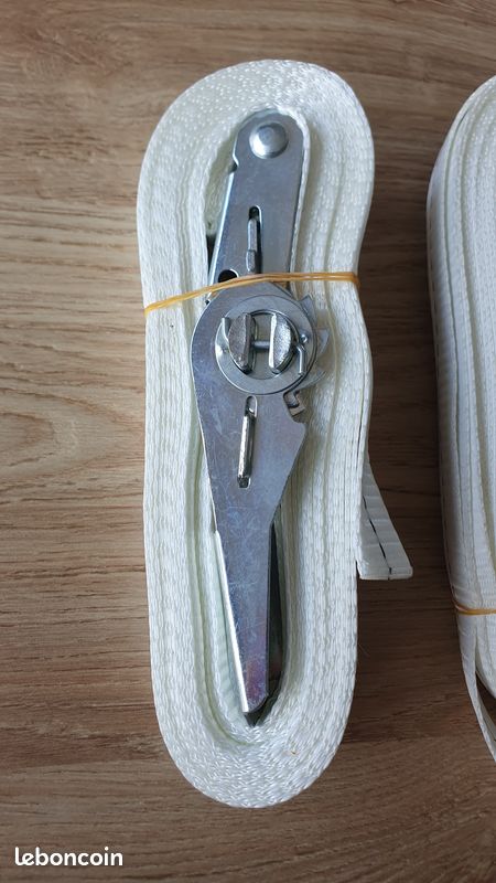 10 PCS 800 kg Sangle à Cliquet, Sangle d'Arrimage avec