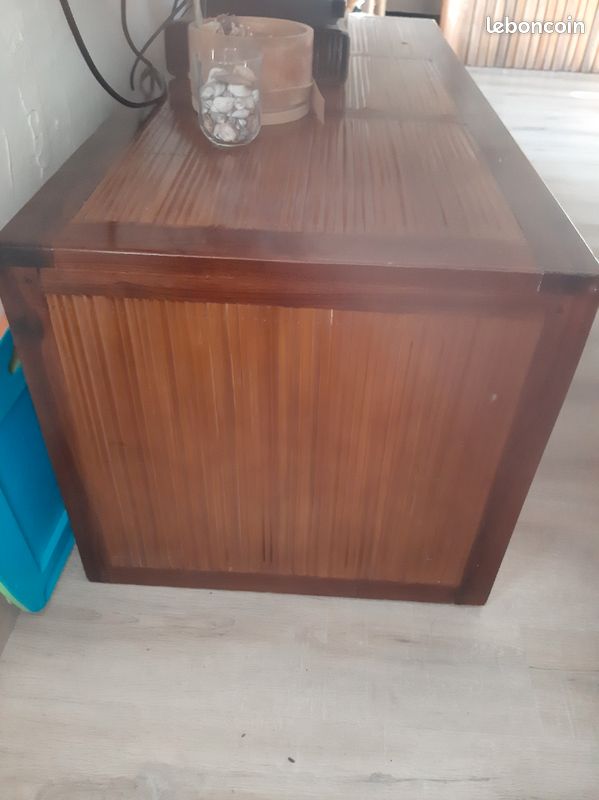 Meuble TV bois exotique (image 2)