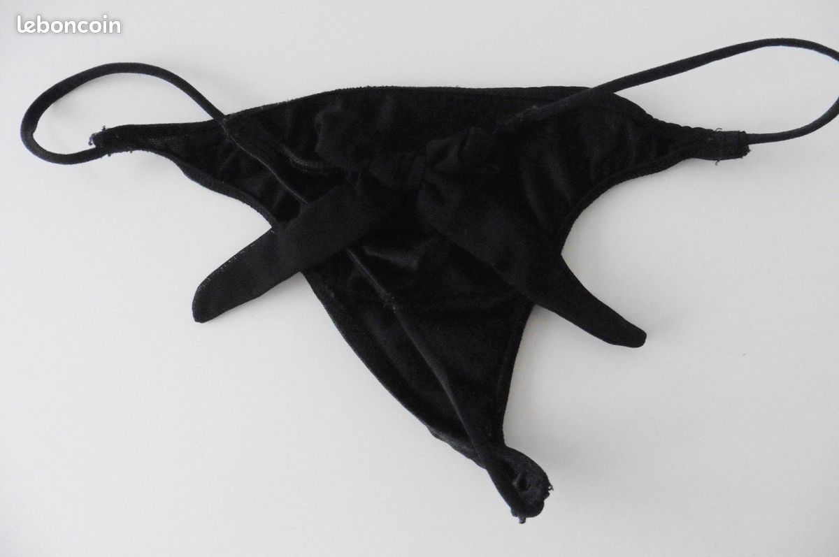 String noir a noeud. Taille 36 / 38 (image 2)