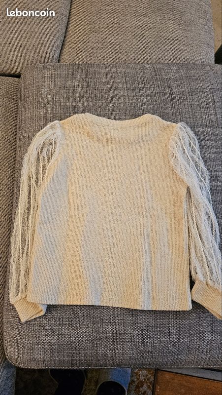 Haut fille creme (image 3)