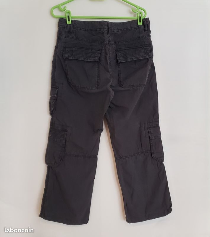 Pantalon gris anthracite multipoches (image 6)