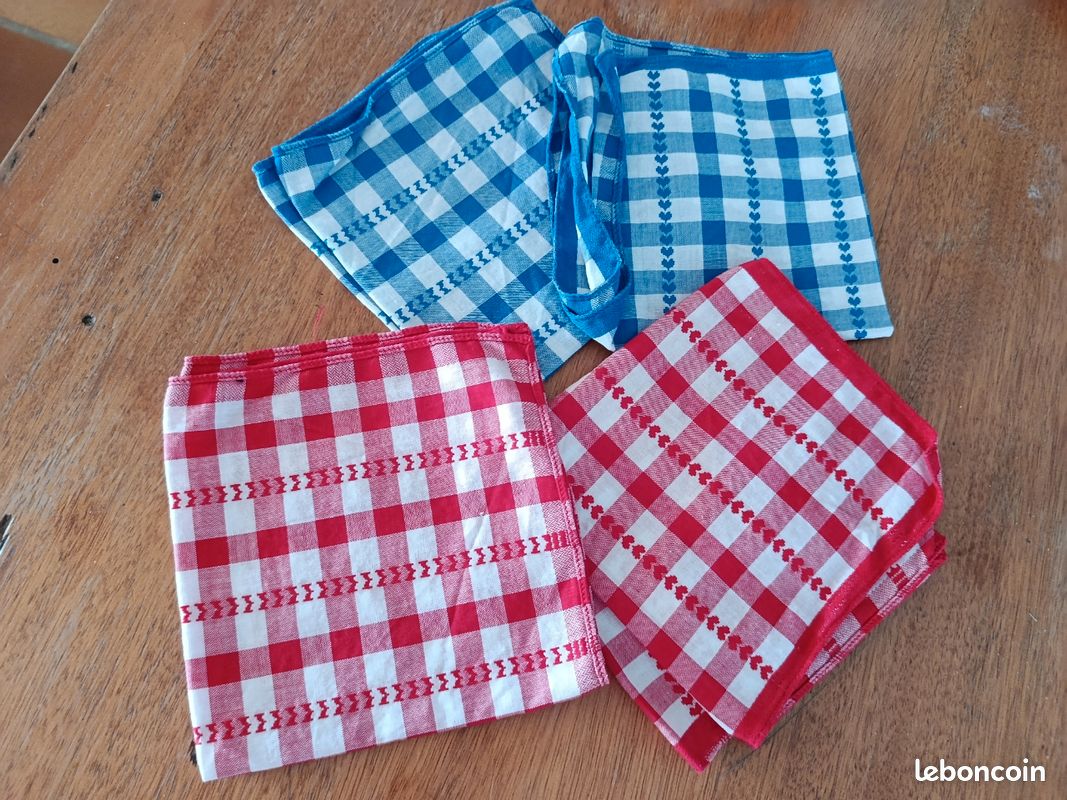 5 petite serviettes à thé ou mouchoirs (image 3)