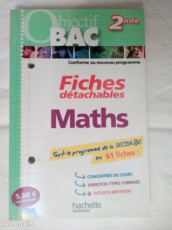 Objectif BAC Maths 2nde - Fiches Détachables – Dominique Dejean (image 3)