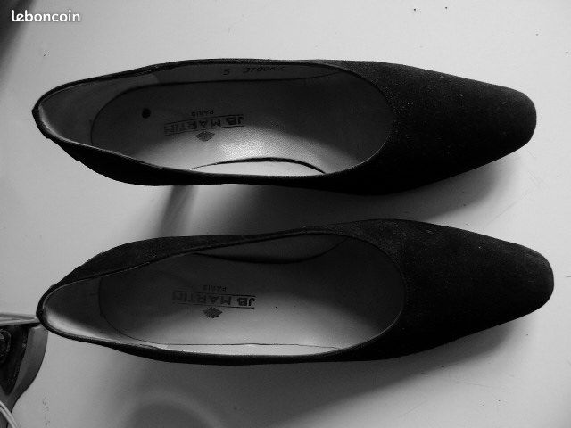 Escarpins élegants JB MARTIN cuir et daim noir (image 2)