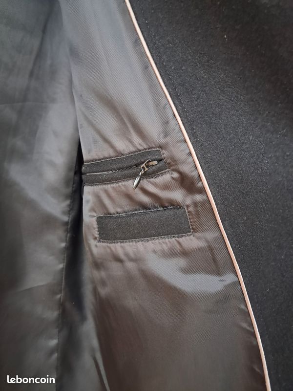 Manteau noir homme taille M/L (image 4)