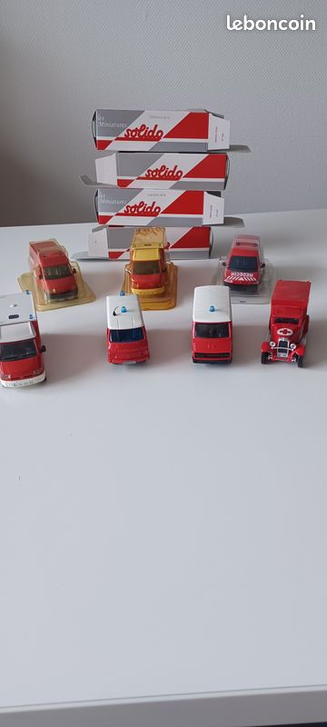 Camion De Pompiers Peugeot P4 Miniature Solido 1:43 - Modèle Diecast #112 - Occasion
