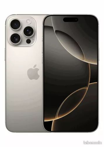 IPhone 16 Pro Max Titane naturel 512 Go NEUF SOUS SCELLÉ JAMAIS OUVERT (image 1)