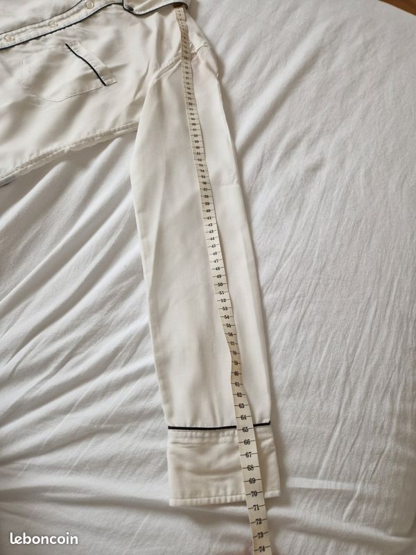 Chemise The Kooples Taille 36 - Blanc Cassé, Manches Longues, Style Rock, Occasion Très Bon état