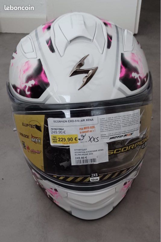 Casque moto femme SCORPION EXO-510 AIR XENA – XXS – NEUF (image 2)