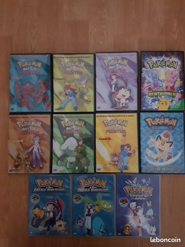 Lot de 11 DVD pokemon divers battle frontière et diamond perrl et autres (image 2)