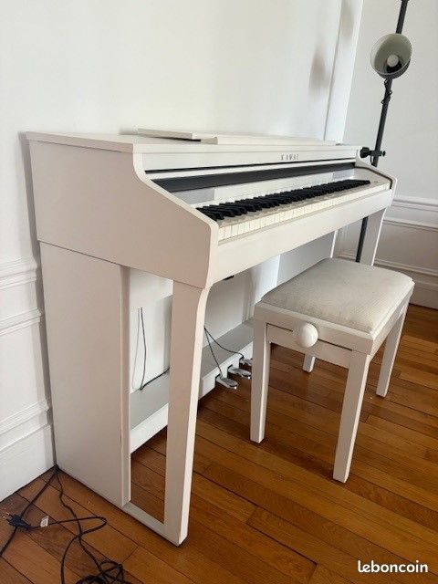 Piano Numérique Kawai CA48 WH Blanc – Parfait État – 900 (image 2)