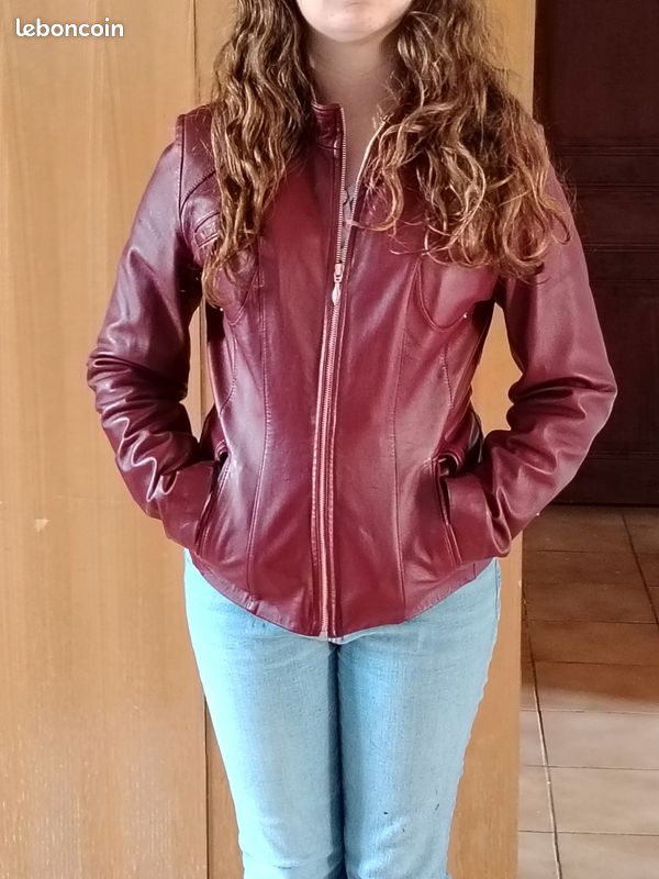 Veste en cuir Pablo Valentino (image 6)
