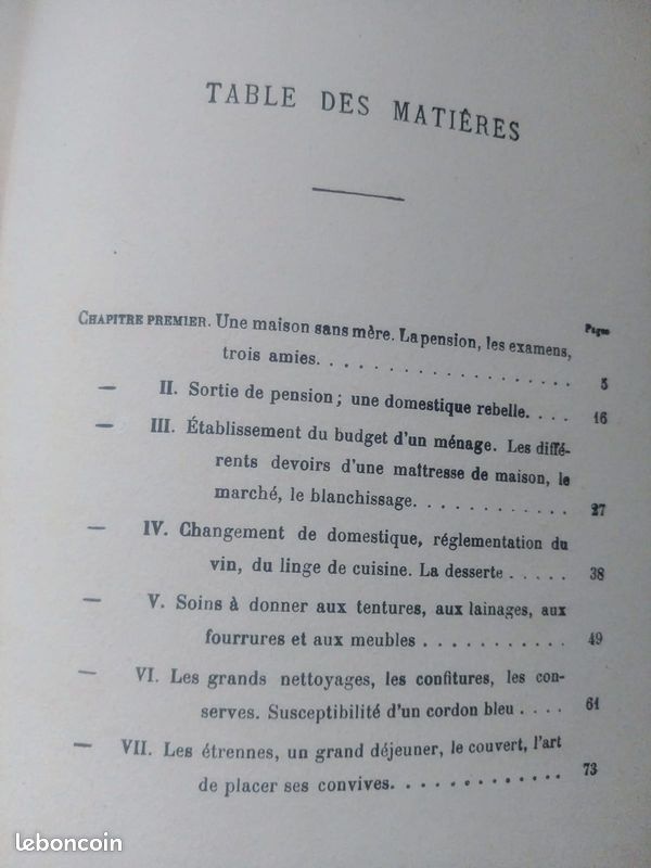 La jeune maîtresse de maison. LAUBOT Marie Edité par Gedalge., 1909 LIVRE ANCIEN (image 3)