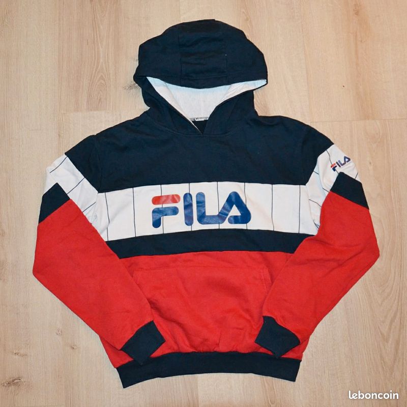 Capuche Veste Fila Femme Bleu Blanc Rouge Vêtements Fila Sweat A