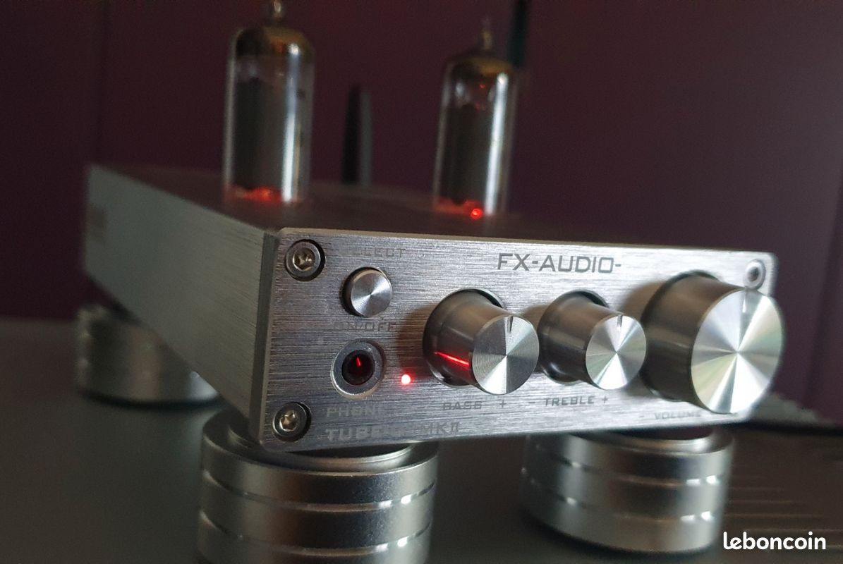 Préamplificateur à tubes FX-AUDIO TUBE-03 MKII Stéréo 6K4 Bluetooth 5.0 Argent (image 3)