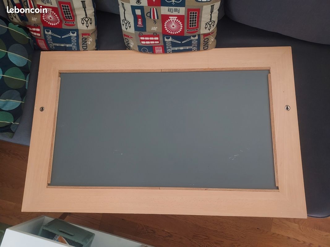 Grand Miroir Rectangulaire Cadre en Bois (image 2)