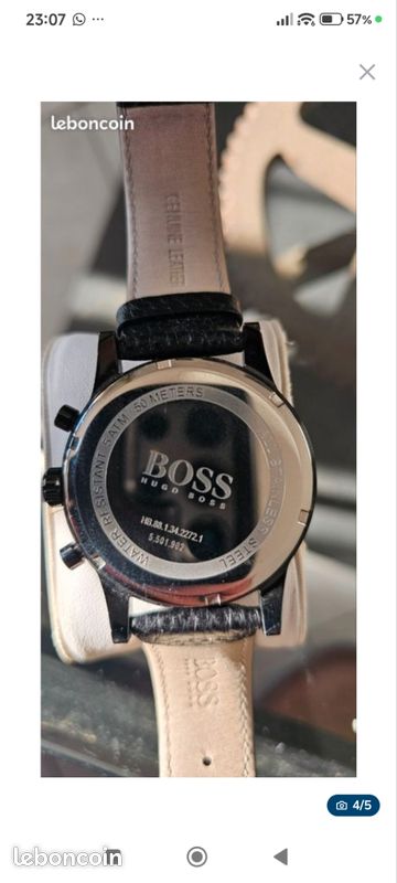 Montre Hugo Boss chronographe étanche 50 m – excellent état (image 3)