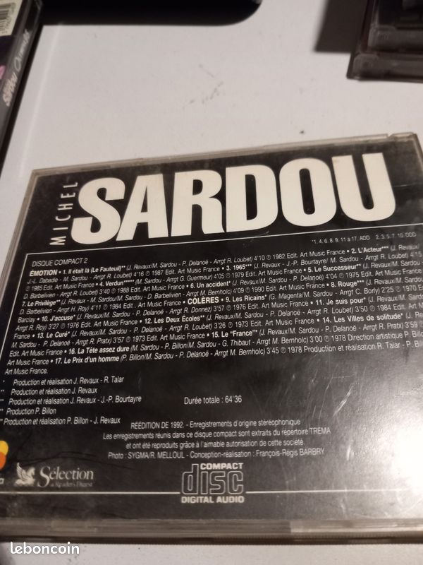 Cd michel sardou compact 2 (image 2)