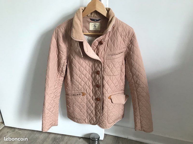 Veste matelassée rose pale, Aigle, femme (image 2)