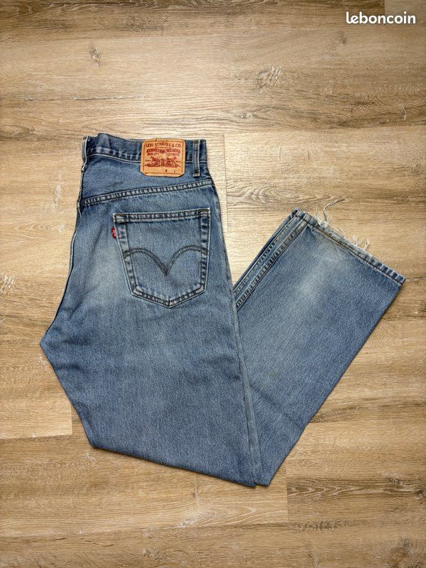 Levi’s 505 W36 L32 jean bleu vintage coupe droite regular homme denim (image 1)