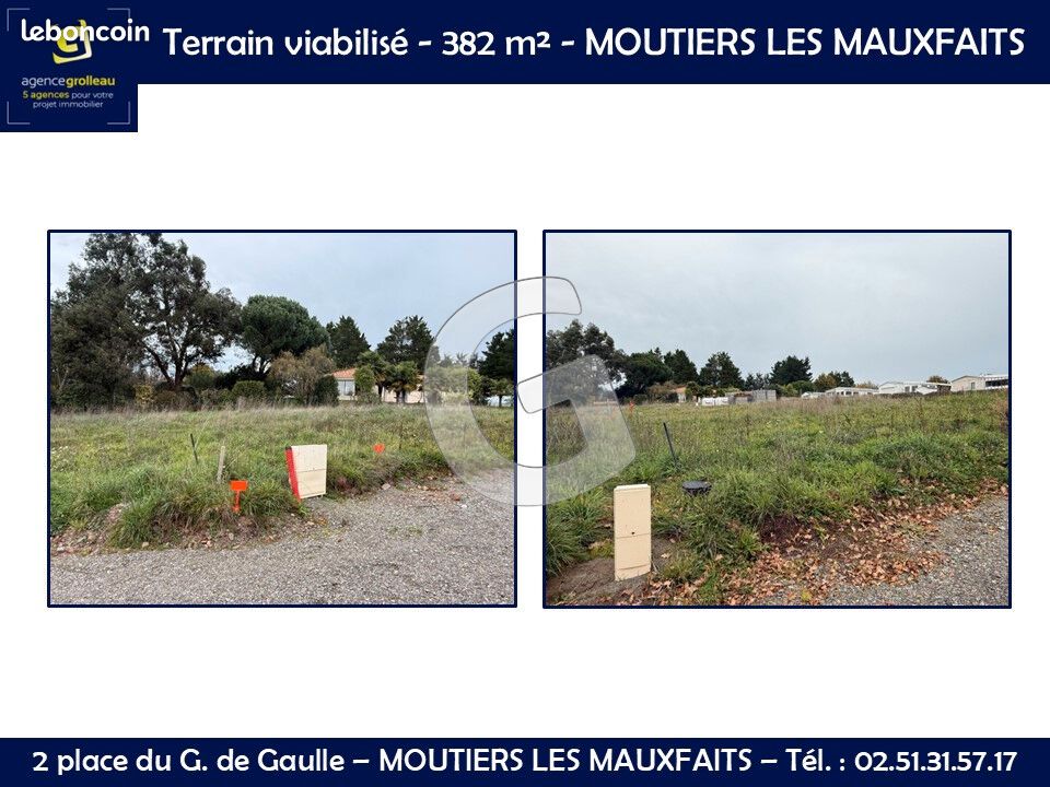 Terrain 382 m² · à Moutiers-les-Mauxfaits · 382 m² · 56 800 €
