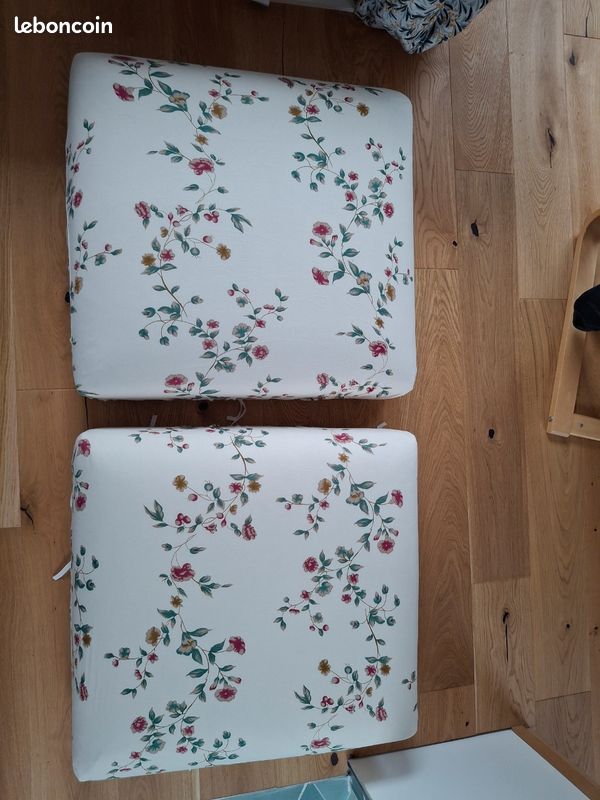 2 coussins XXL + housses fleuries (image 2)