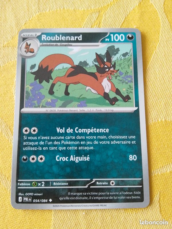 Roublenard peu commune 054/084 Nuit Noir (image 1)