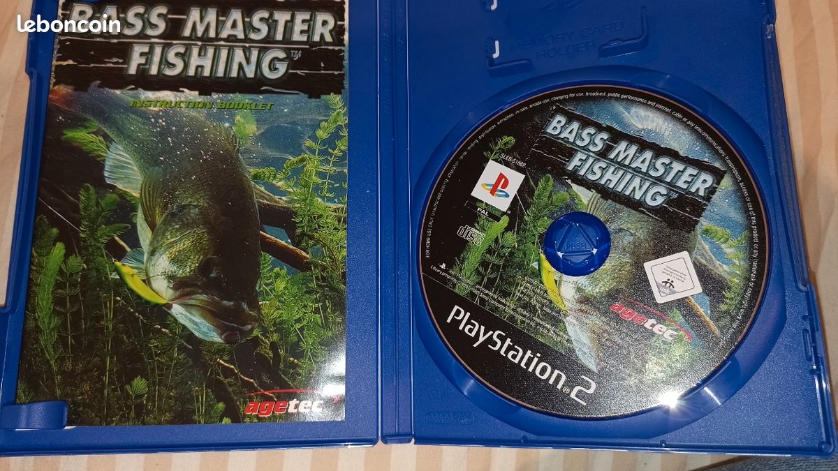 Jeu Bass Master Fishing pour PS2 PAL FR Complet