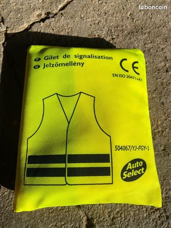 2 Pièces Gilet Jaune Haute Visibilité Pour Voiture - Gilet De Sécurité Réfléchissant Adulte Pour Hommes Et Femmes, Conducteurs Et Cyclistes