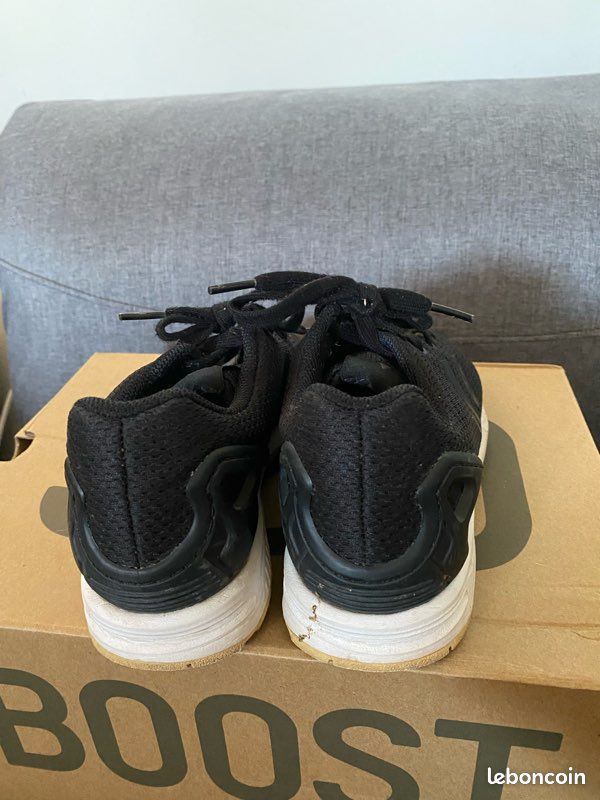 Paire de baskets 👟 ADIDAS modèle ZX FLUX TORSION noires & Blanches SANS BOÎTE T36,5 MIXTE TBÉ (image 3)