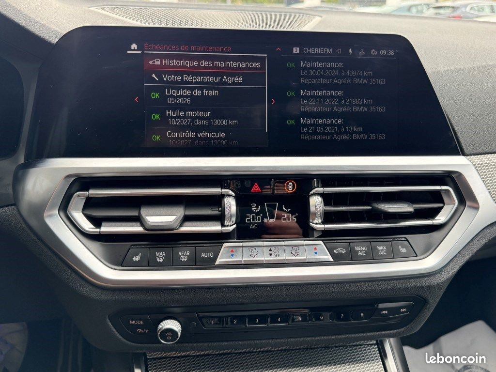 BMW Série 3 G20/G21 TOURING G21 320d xDrive 190 ch BVA8 M Sport (image 21)