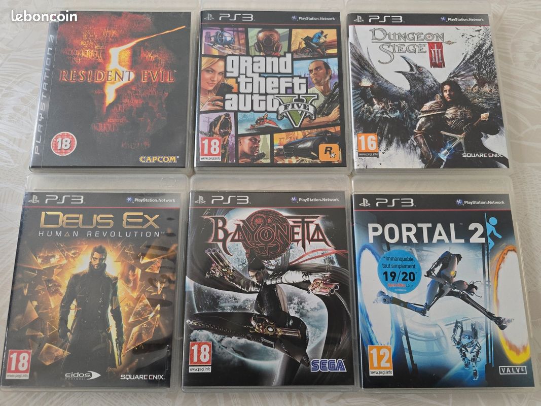 Lot De 4 Jeux PS3 – Complets, En Français, Bon état (dont Sonic)