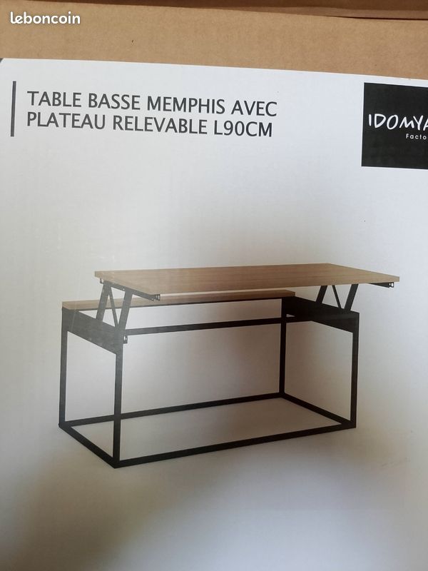 Table basse plateau relevable (image 3)