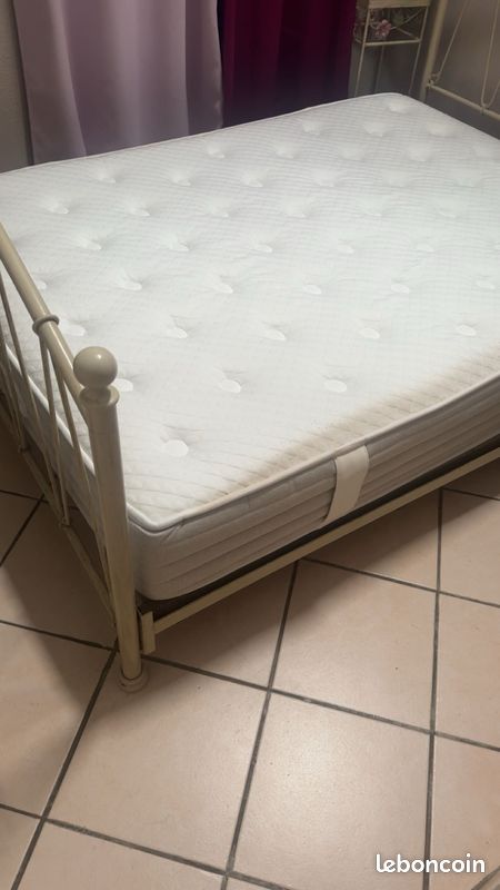 Lit + sommier + matelas (image 8)