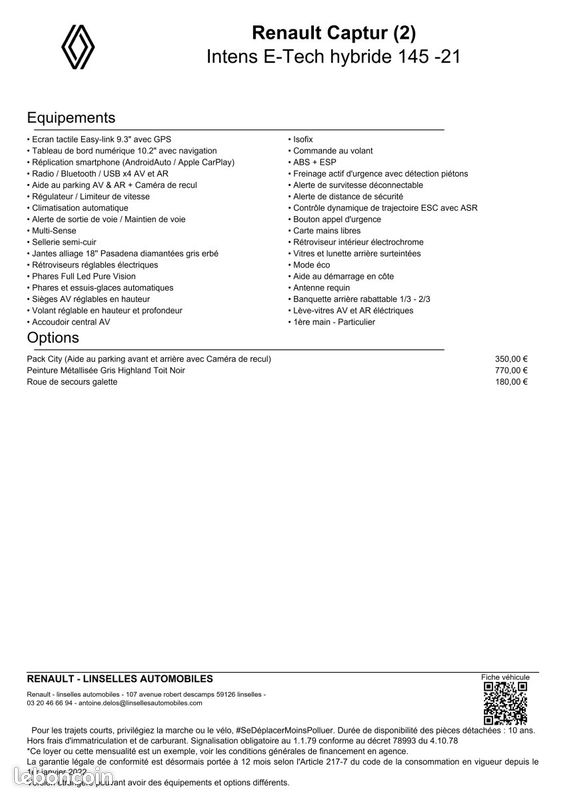 Renault Captur (2) Intens E-Tech hybride 145 -21 (image 29)