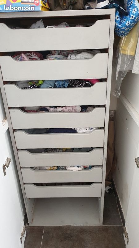 Chiffonnier buffet gris (image 1)