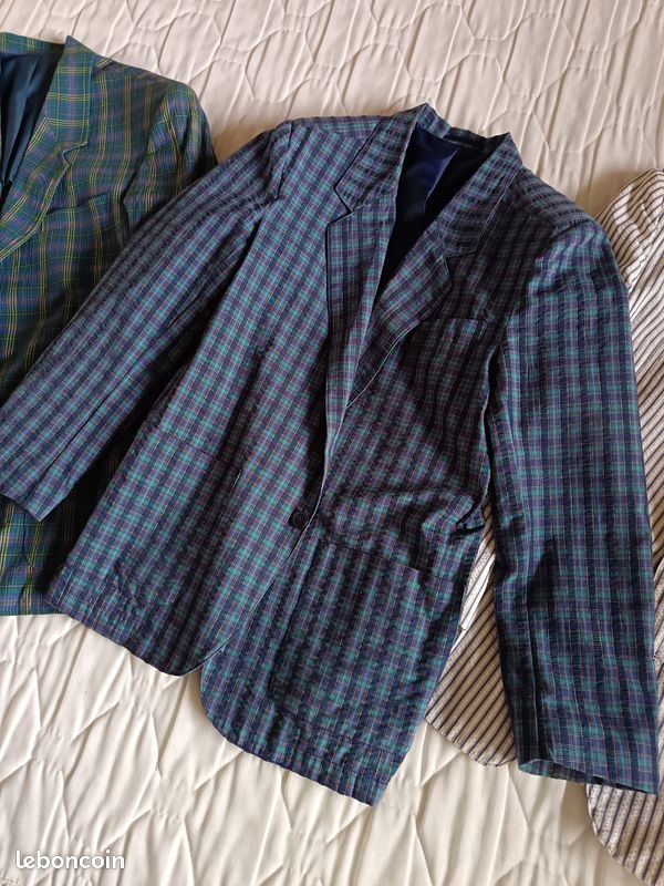 Lot de 3 vestes à carreaux, taille 48 (image 3)