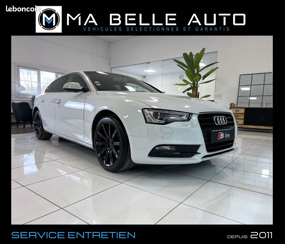 AUDI A5 SPORTBACK 2.0 TDI 143 AMBITION LUXE MULTITRONIC / carnet + factures / parfait état (image 4)