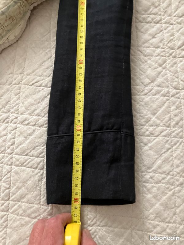 Veste bleu marine col officier H et M (image 8)