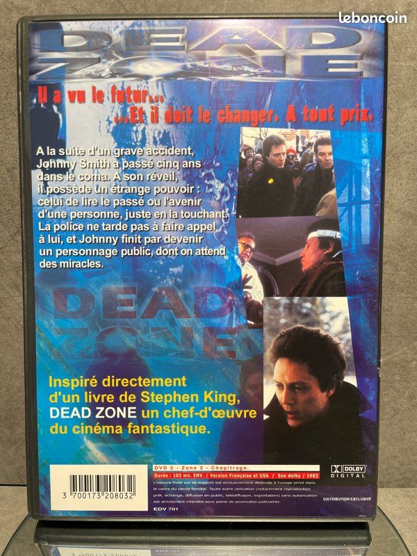 đŹ DVD Dead Zone â Film Fantastique / Thriller â TrĂšs bon Ă©tat đźâł (image 3)
