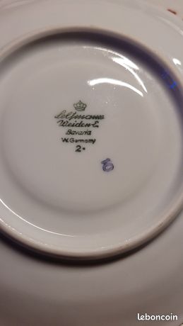 Lot D'Assiettes à Dessert – Seltmann Weiden (Années 50/60, Porcelaine, Bon État)