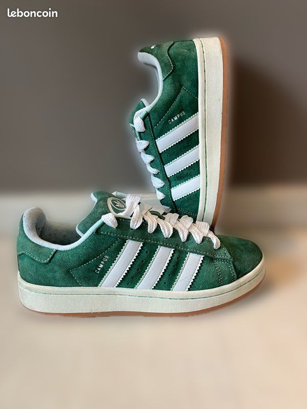 adidas gazelle silver green womens Adidas Campus 00s Green Cloud White main image 0