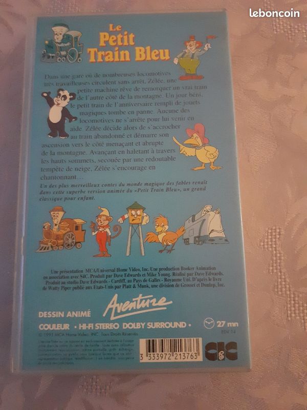 Cassette VHS : Le petit train bleu (image 2)