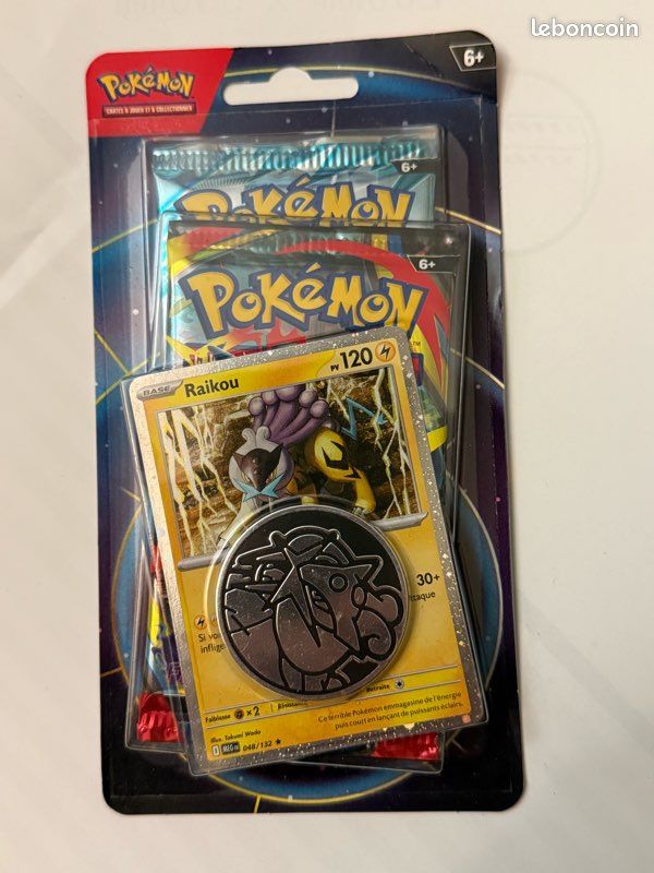 Duopack Pokemon Raikou (ev9/M2) scellé Français + 1 carte mystère (image 1)