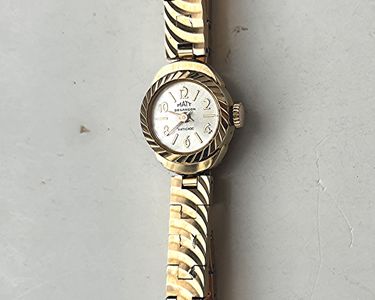 Montre Vintage Mécanique Pour Homme - Maty Besançon, Automatique, Cadran Bleu, Années 60, Style Football