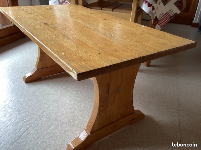 Table basse de salon en pin massif (image 2)