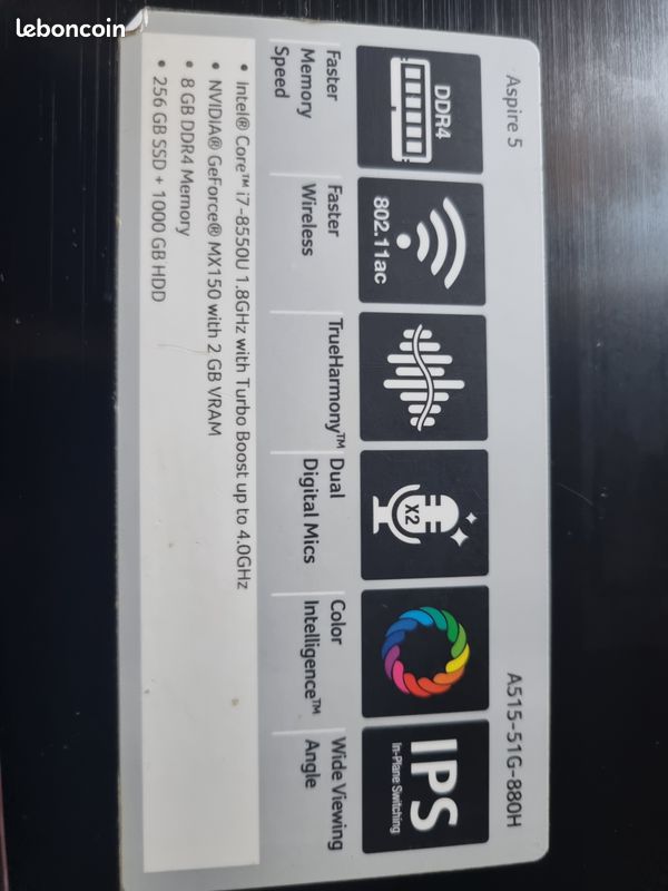 Ordinateur ACER Aspire 5 TRES BON ETAT (image 3)