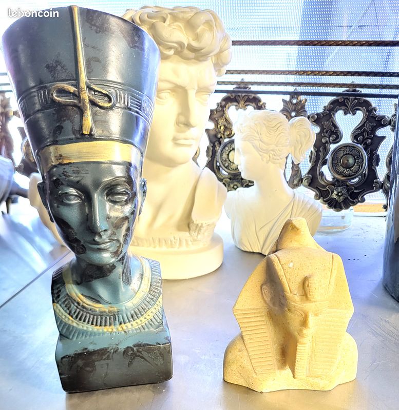 Lot 2 statues égypte (image 1)